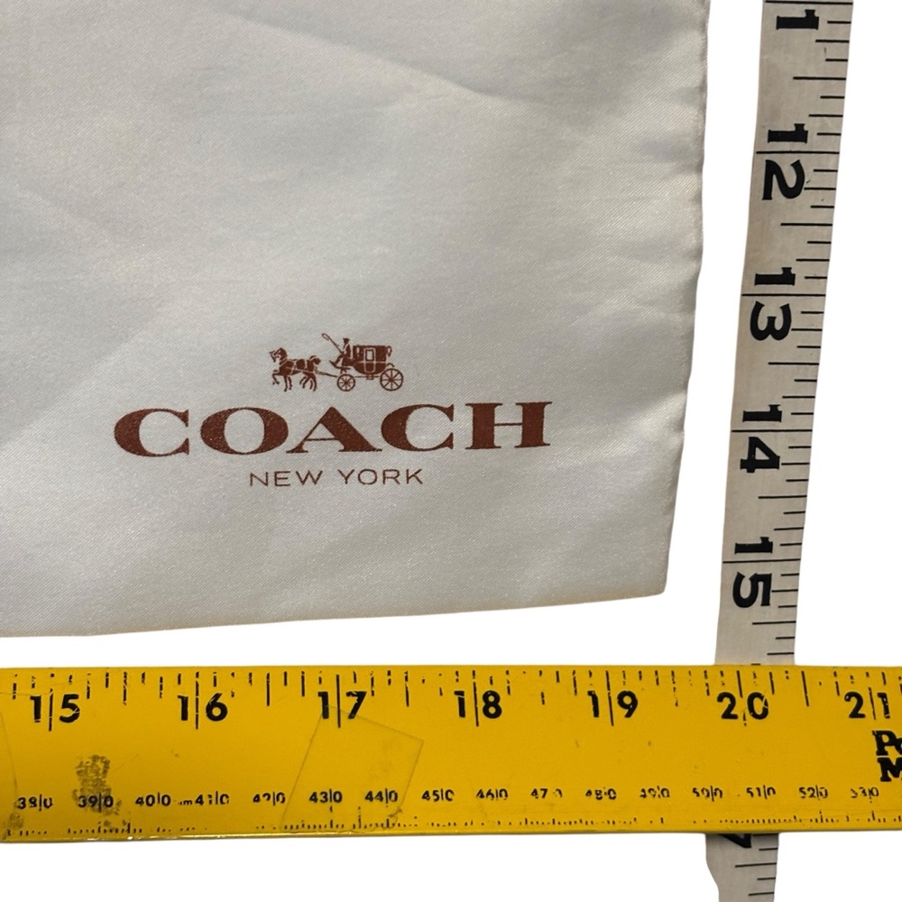 COACH New York White Dust Bag 15X19” Not Used